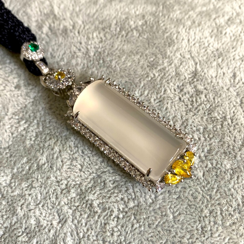 Genuine Jade Pendant Necklace